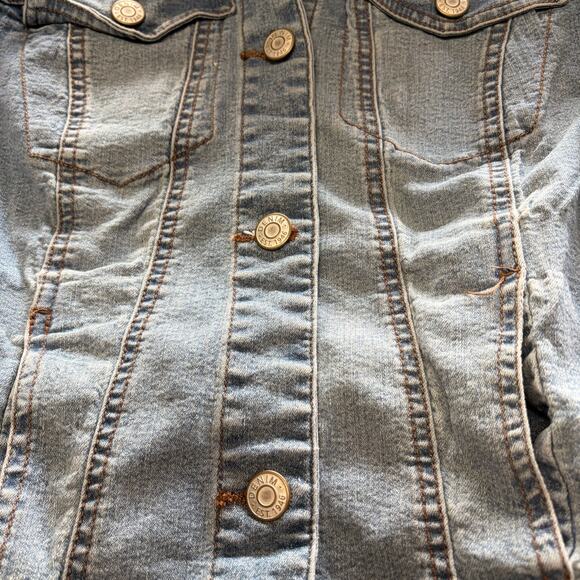 Denim Button Up Womens Top - Picture 5 of 6